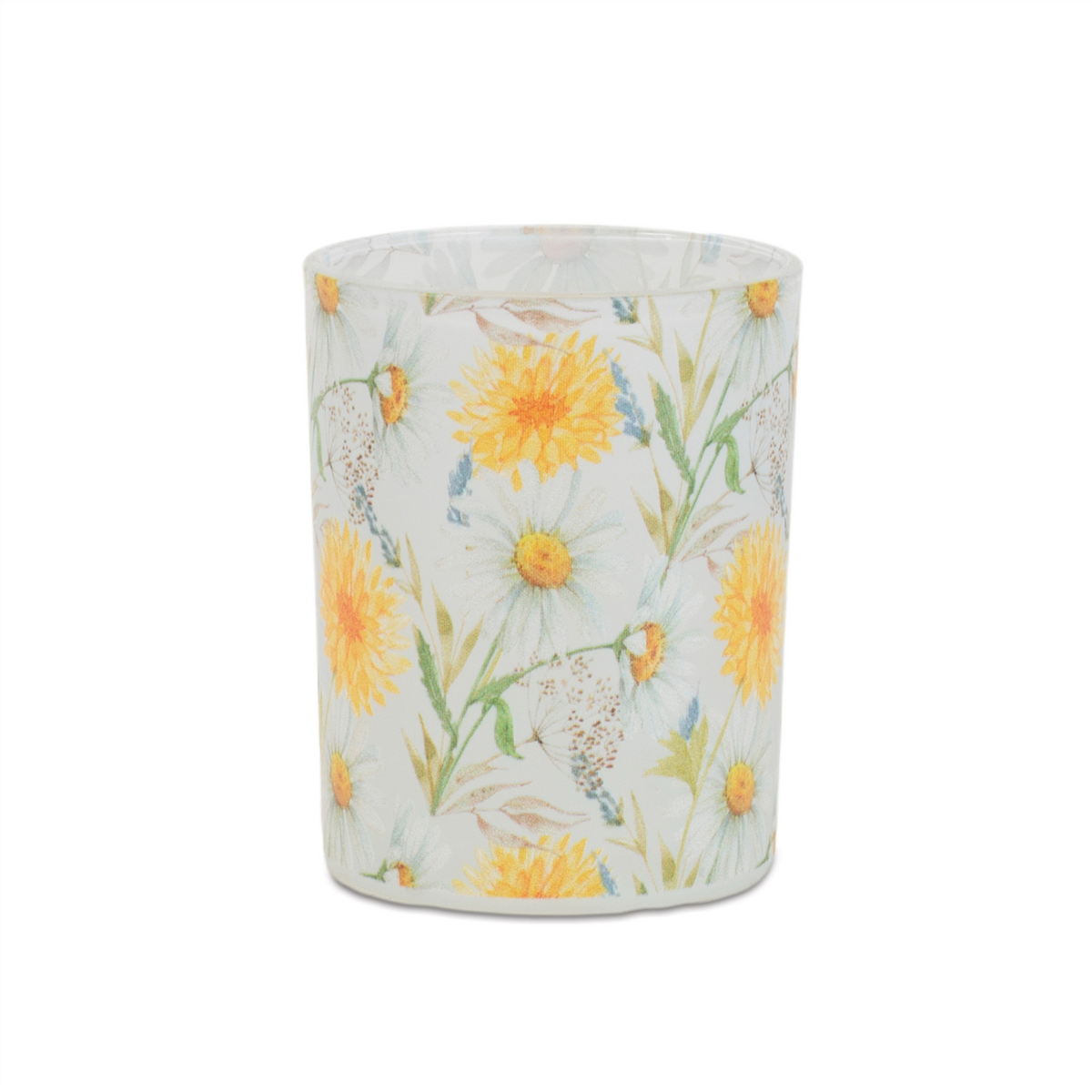 Floral Print Votive Candle Holder (Set of 2) -Ship Only