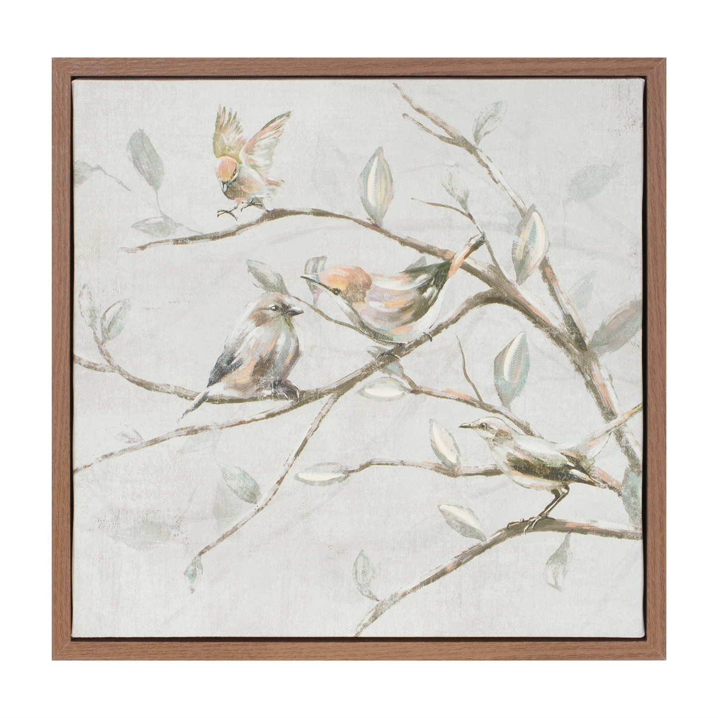 Framed Birds on Branches Canvas Art (Set of 2)