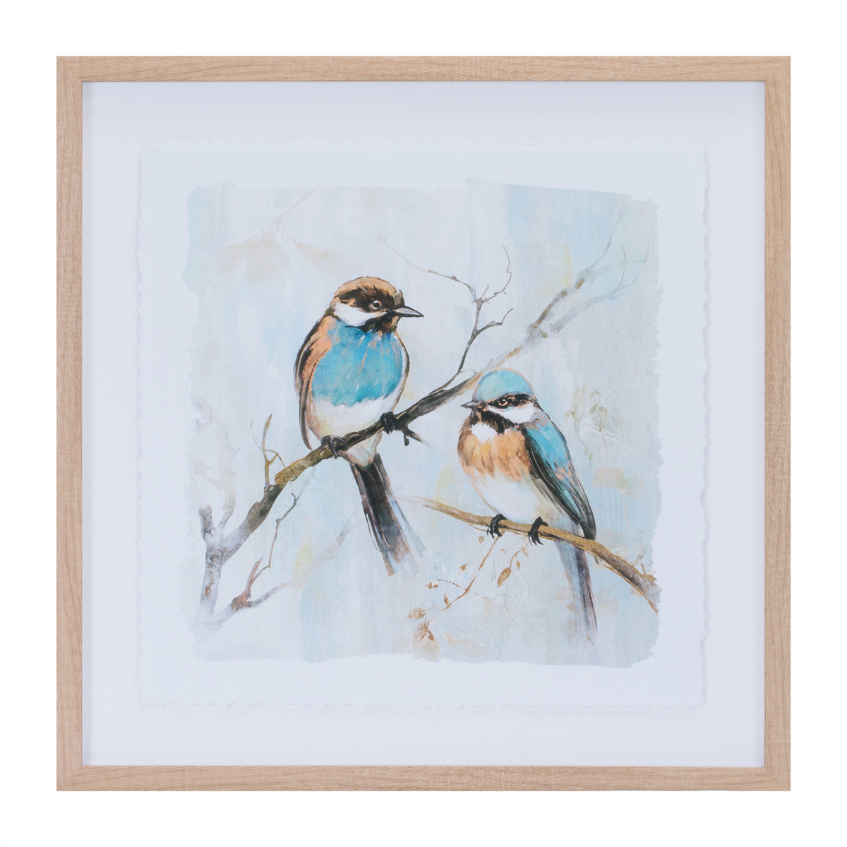 Framed Bird Couple Wall Print (Set of 2)
