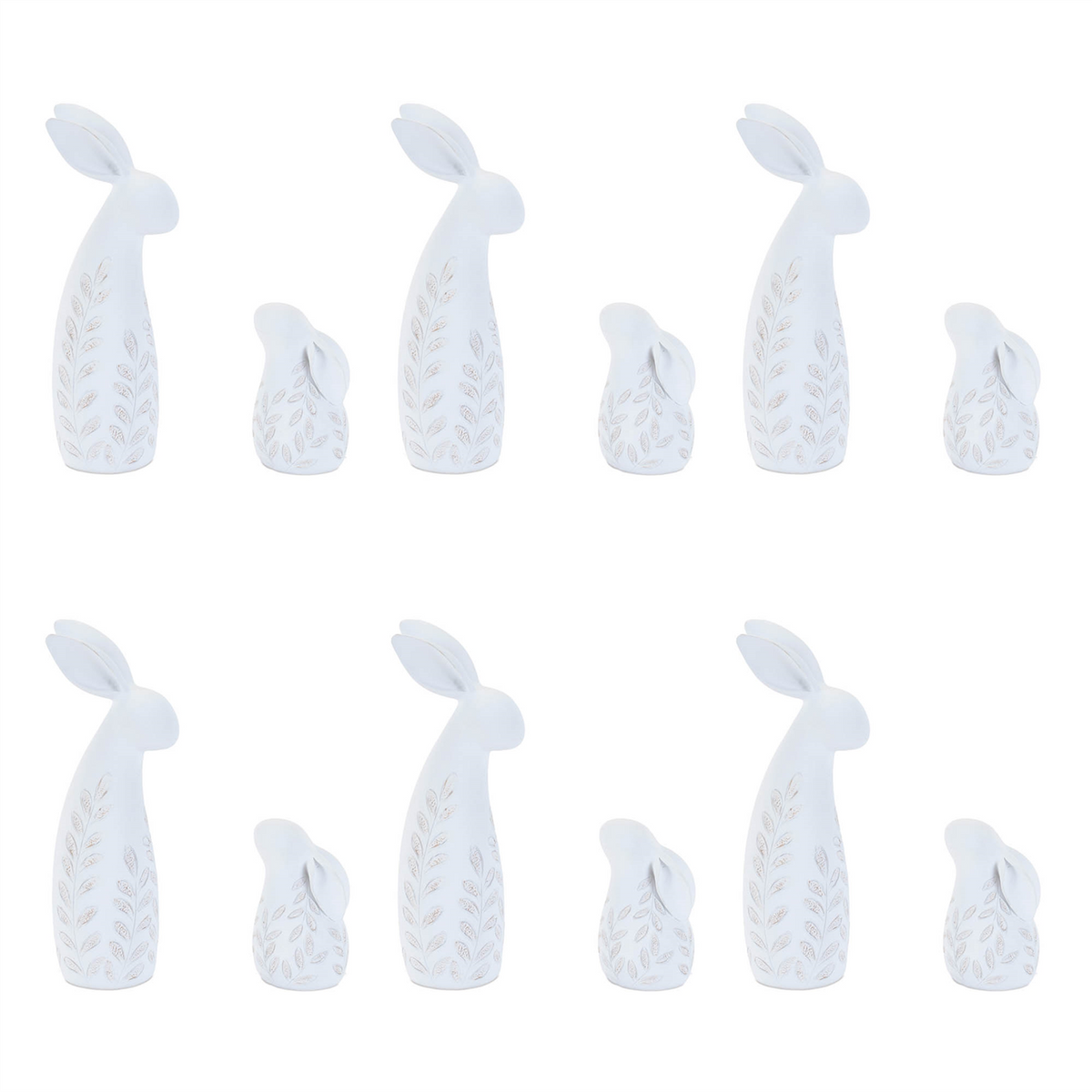 Etched Bunny Figurine (Set of 12)