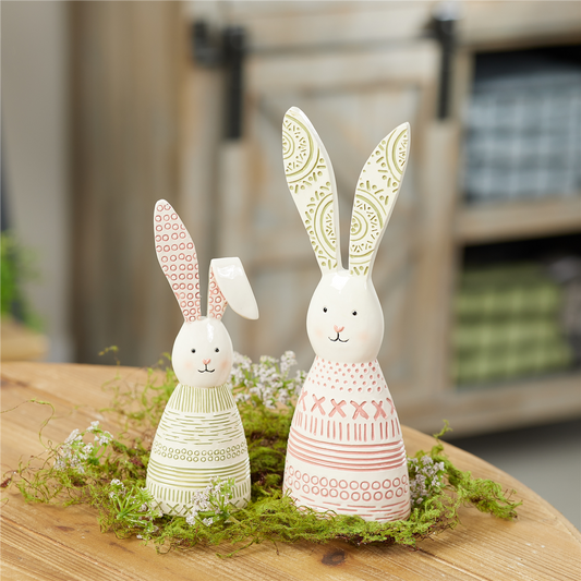 Bunny (Set of 4) 7"H, 9"H Resin -Ship Only
