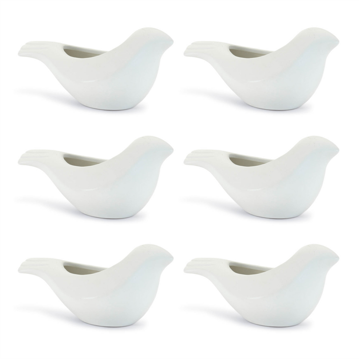Ceramic Bird Planter (Set of 6)