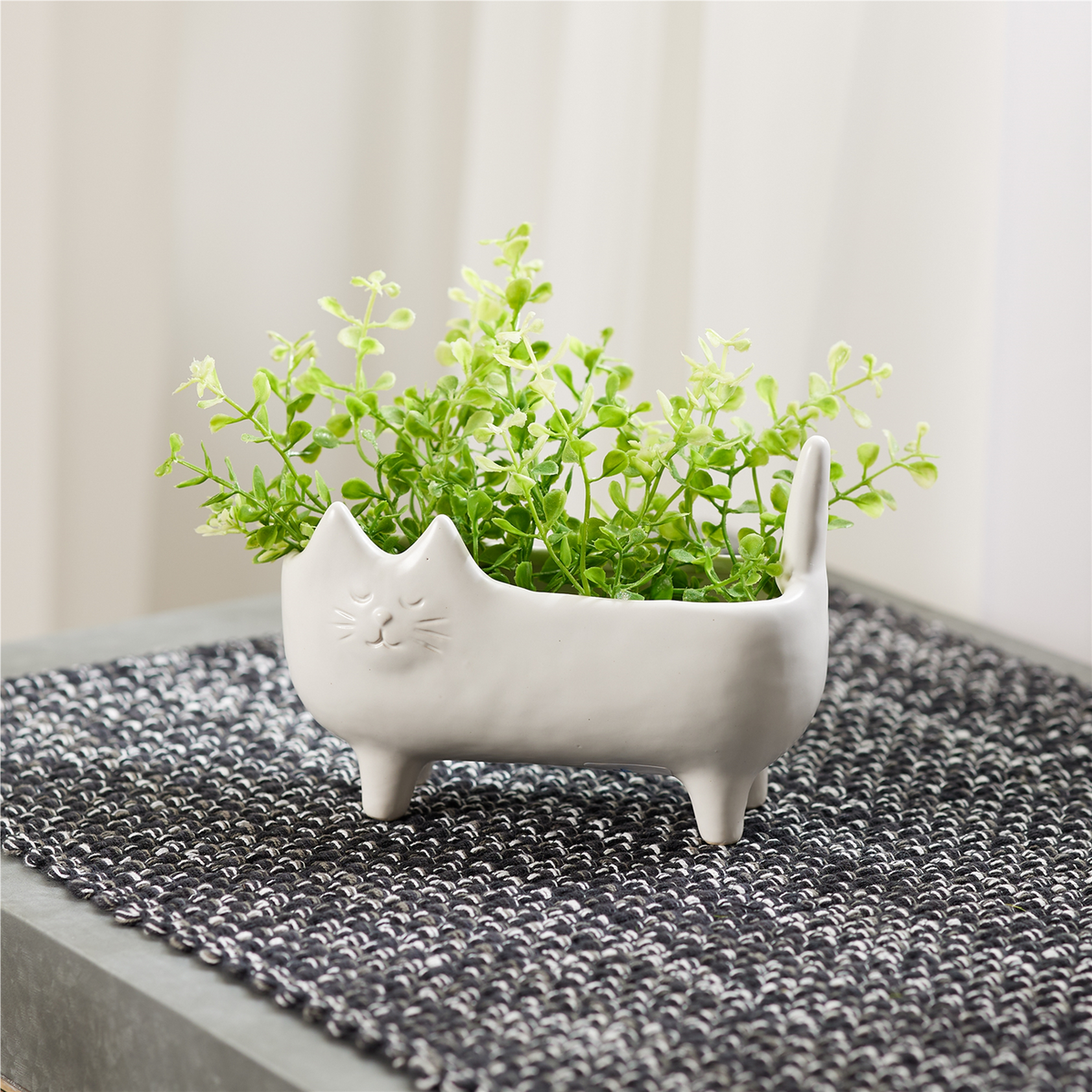 Ceramic Cat Planter (Set of 2) -Ship Only
