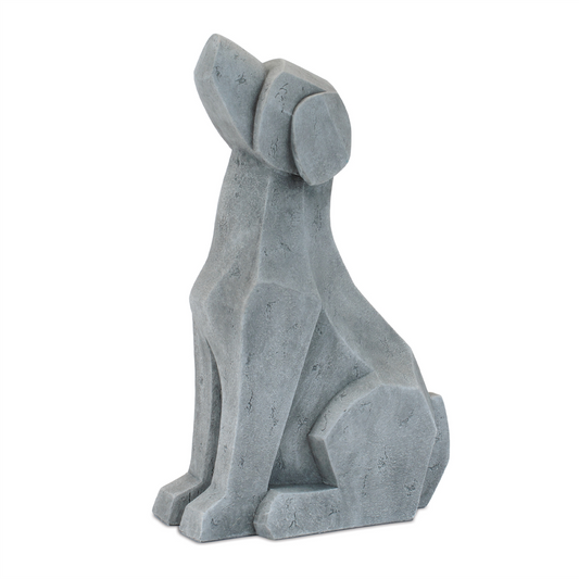 Modern Sitting Dog and Cat Statue (Set of 2) -Ship Only