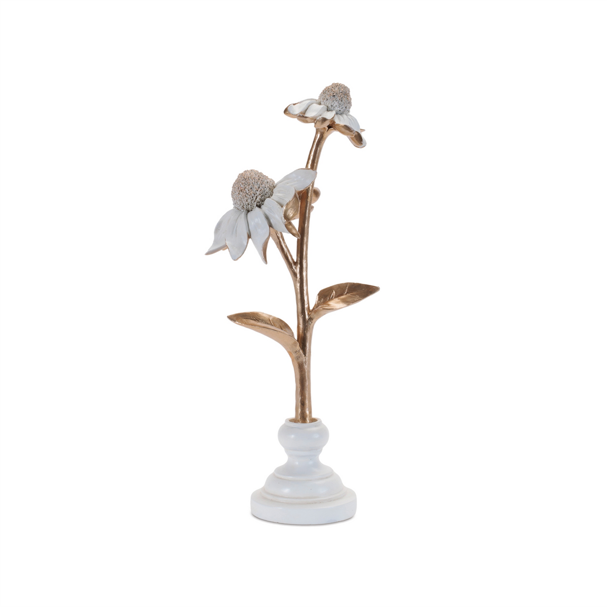 Ceramic Floral Stem Sculpture (Set of 3) -Ship Only