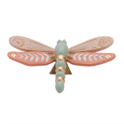 Floral Etched Butterfly and Dragonly Shelf Sitter (Set of 4)