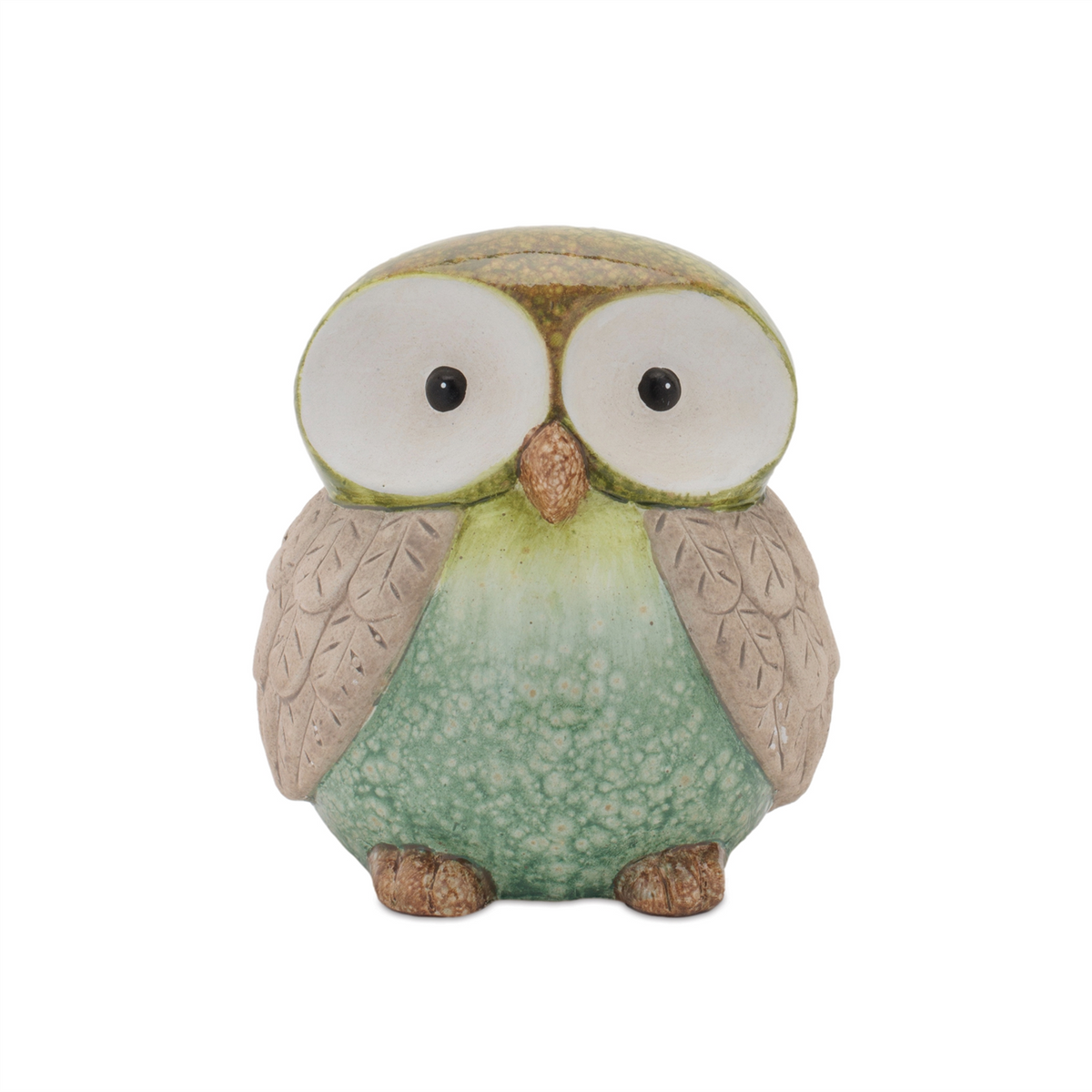 Terra Cotta Owl Decor (Set of 2) -Ship Only