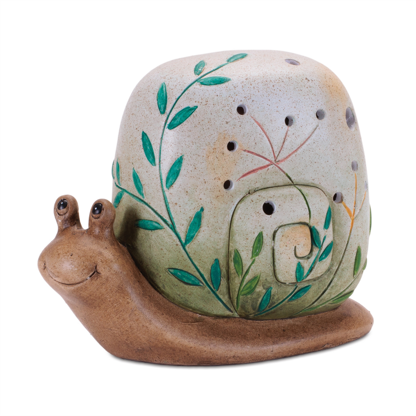 Terra Cotta Frog and Snail Decor (Set of 2)