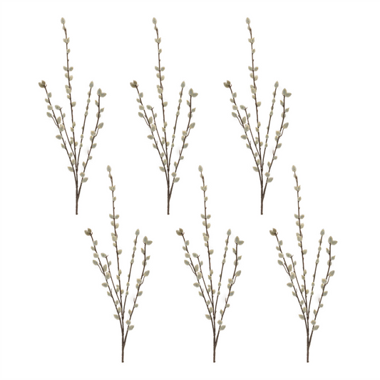 Pussy Willow Twig Spray (Set of 6) -Ship Only