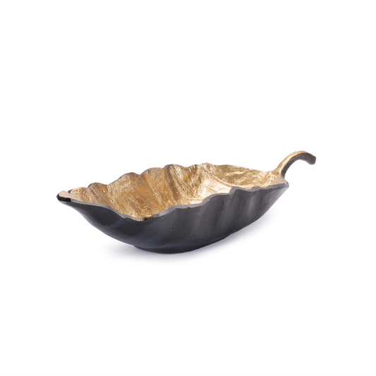 Metallic Aluminum Leaf Bowl (Set of 2) -Ship Only