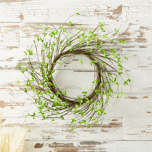 Mini Leaf Twig Wreath 22"D -Ship Only