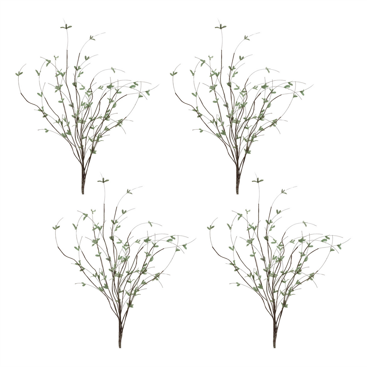 Mini Leaf Twig Branch (Set of 4) -Ship Only