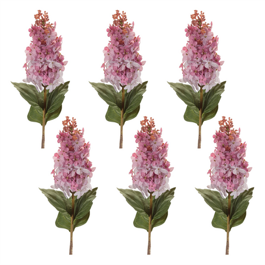 Lilac Floral Stem (Set of 6) -Ship Only