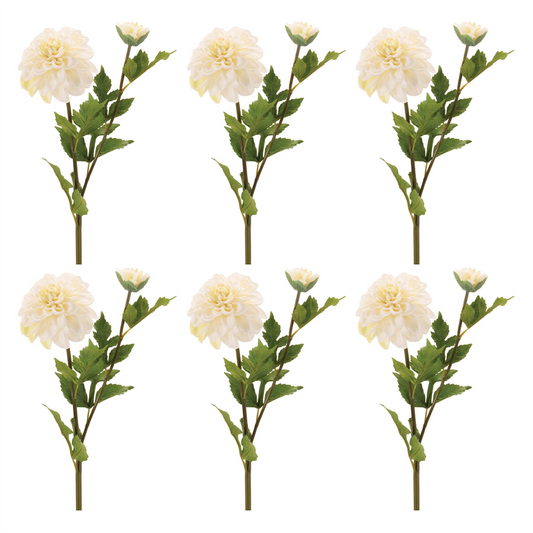 Dahlia Flower Stem (Set of 6) -Ship Only