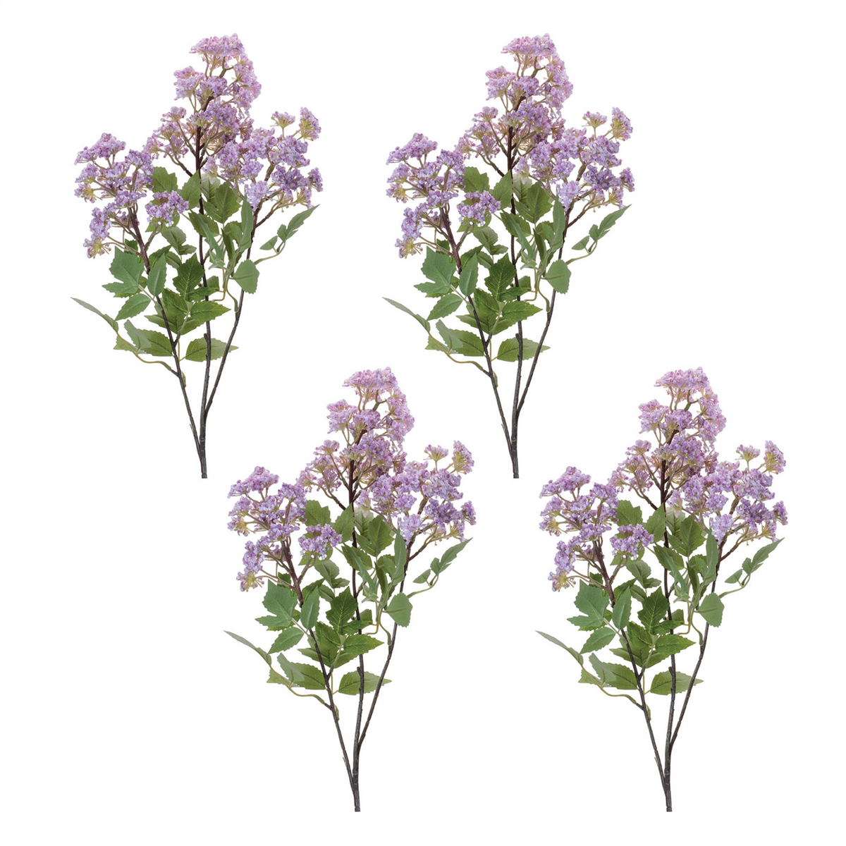 Lilac Floral Spray (Set of 4) -Ship Only