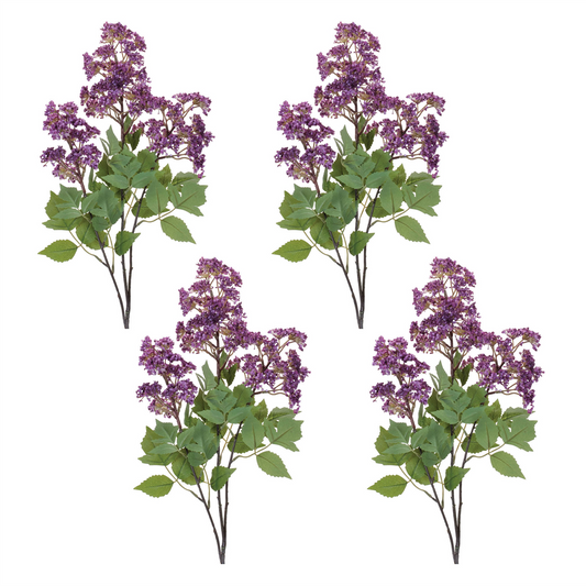 Lilac Floral Spray (Set of 4) -Ship Only