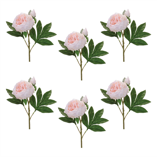 Peony Floral Spray (Set of 6) -Ship Only