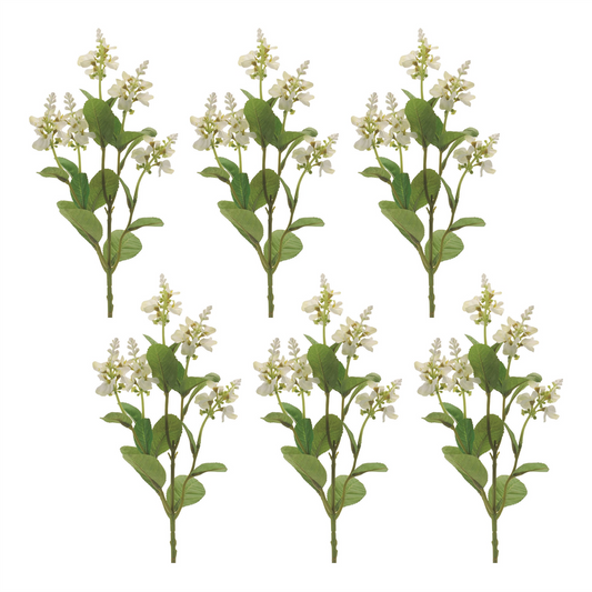 Blossom Flower (Set of 6) 26.5”H Fabric -Ship Only