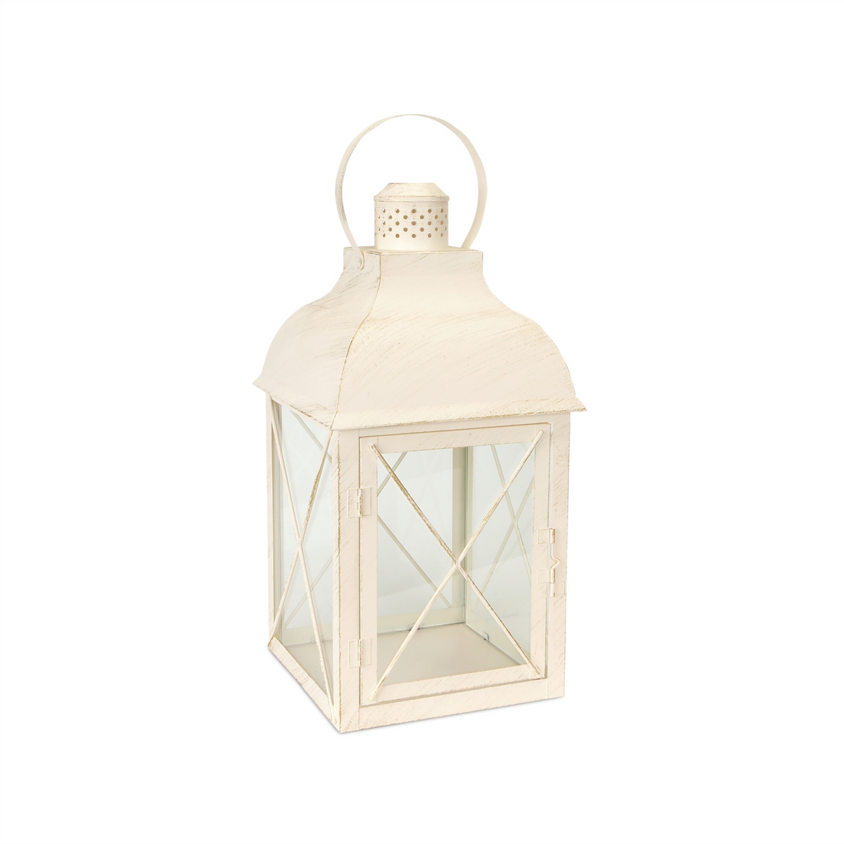 Lantern (Set of 3) 8.5"H, 13.75"H, 18.5"H Metal/Glass -Ship Only