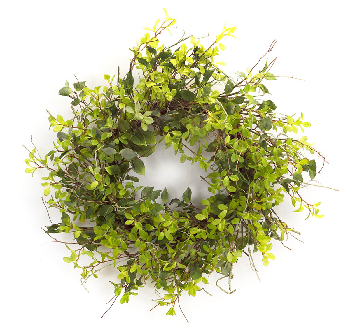 Oversized Mixed Foliage Twig Wreath 30"D -Ship Only