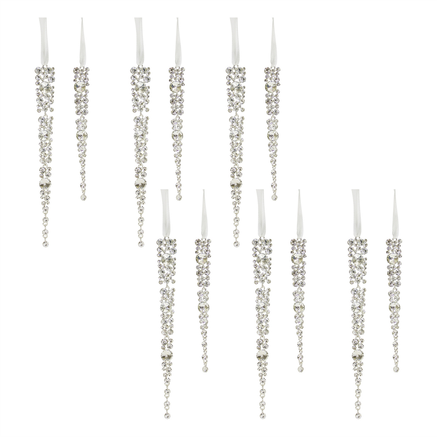 Jewel Icicle Drop Ornament (Set of 12) -Ship Only