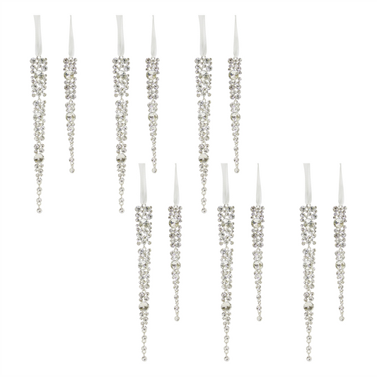 Jewel Icicle Drop Ornament (Set of 12) -Ship Only