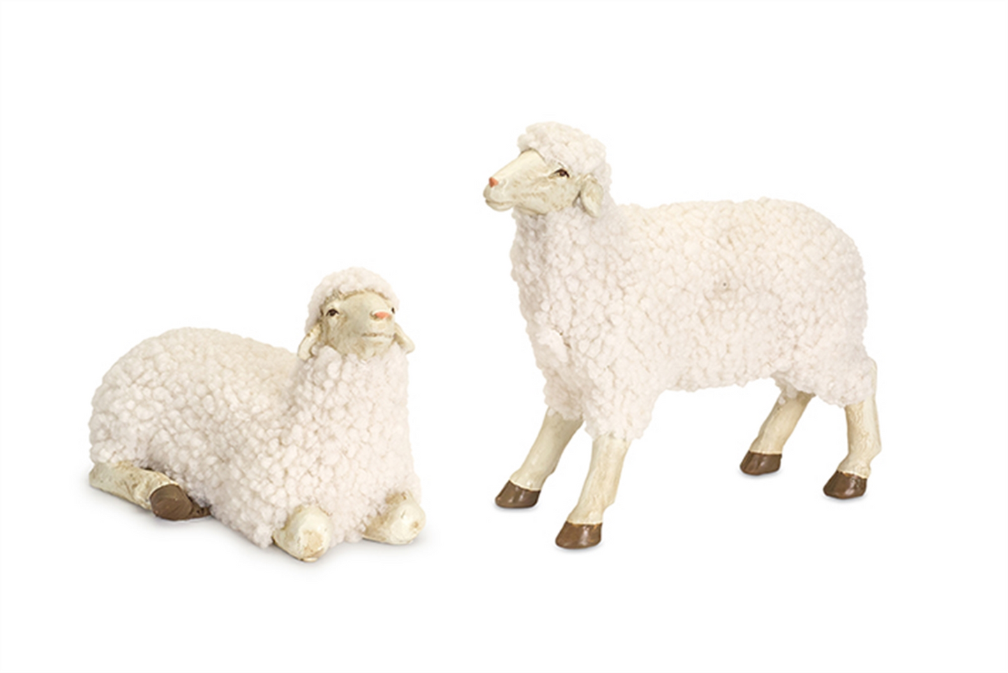 White Tabletop Sheep Figurine (Set of 4) -Ship Only
