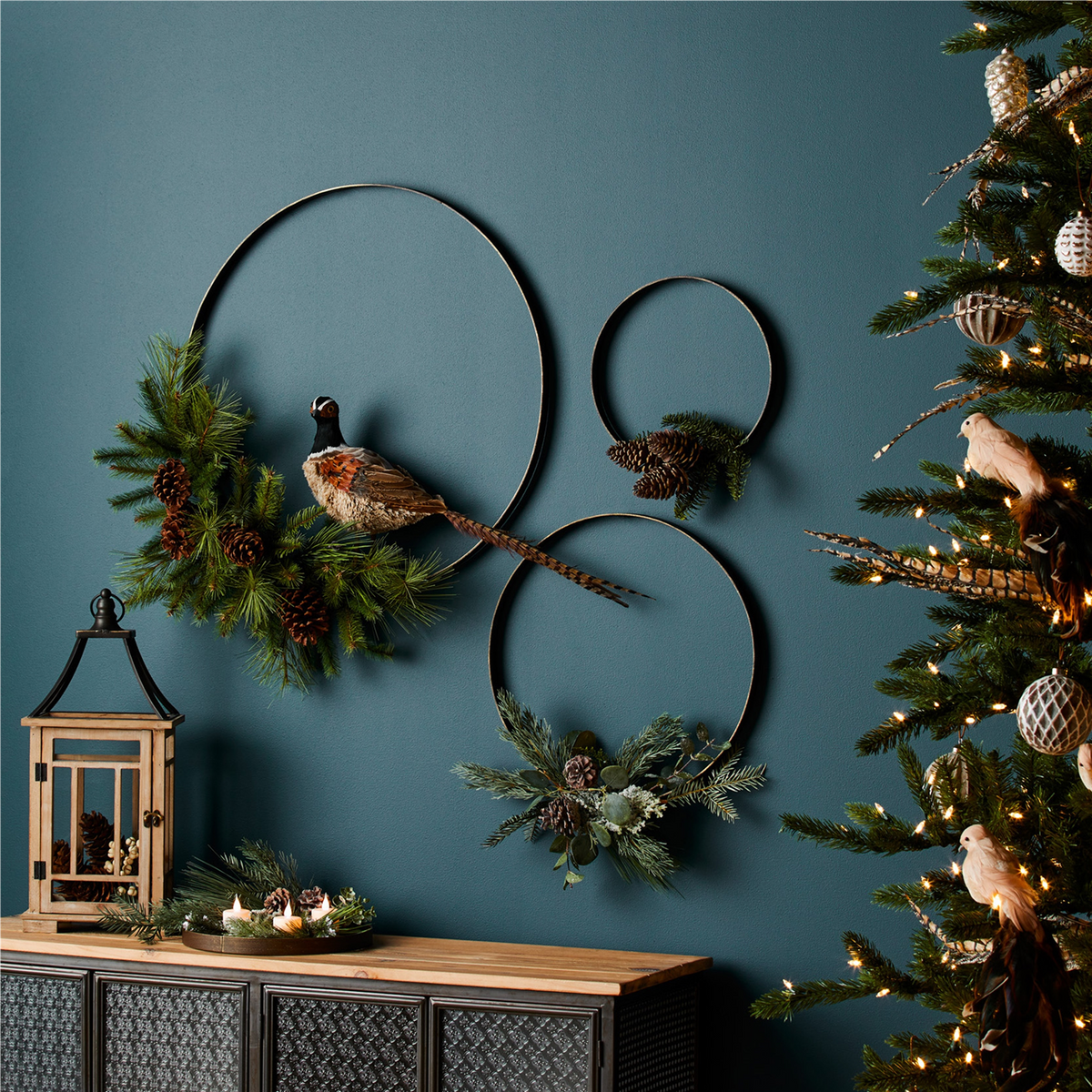 Iron Metal Rings Wall Display (Set of 3) -Ship Only