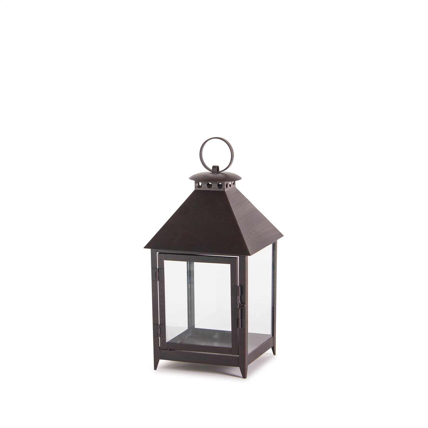 Footed Iron Metal Lantern (Set of 2) -Ship Only