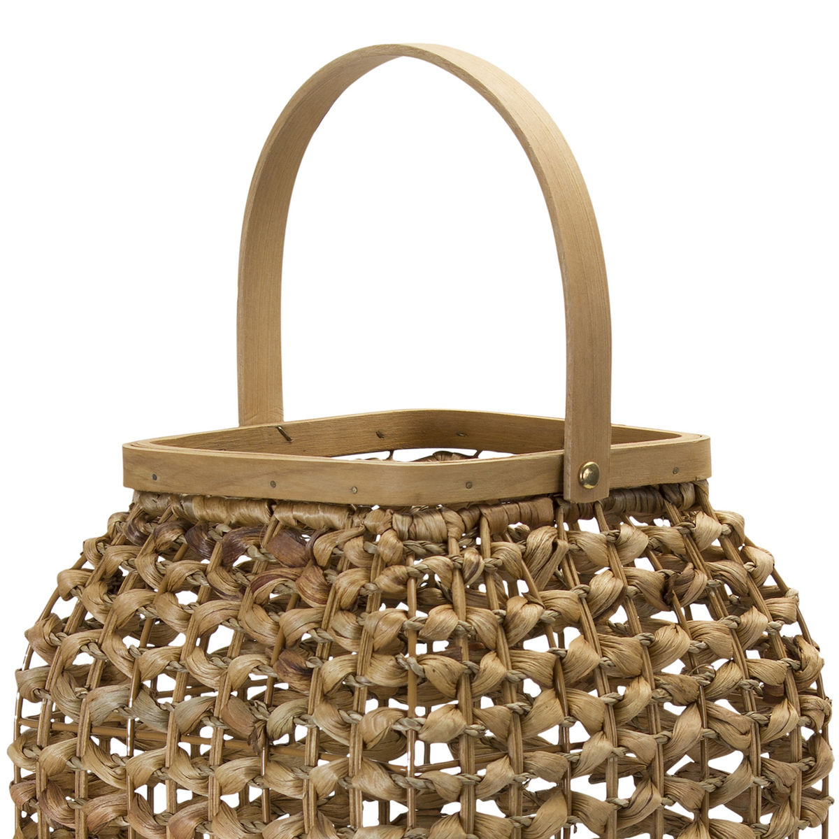 Lantern 20"H Wicker/Glass -Ship Only
