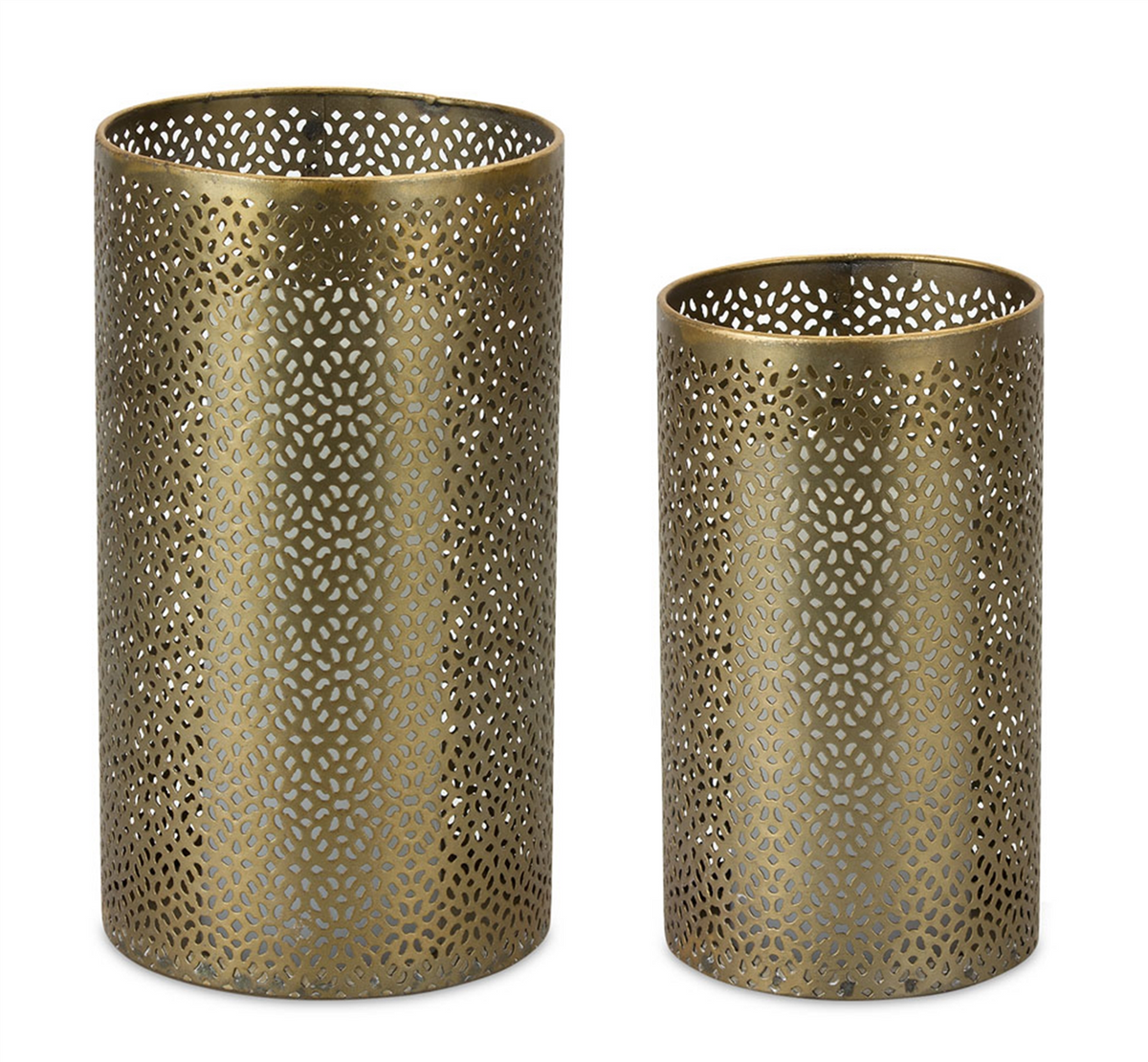 Candle Holder (Set of 4) 8"H, 10"H Metal -Ship Only