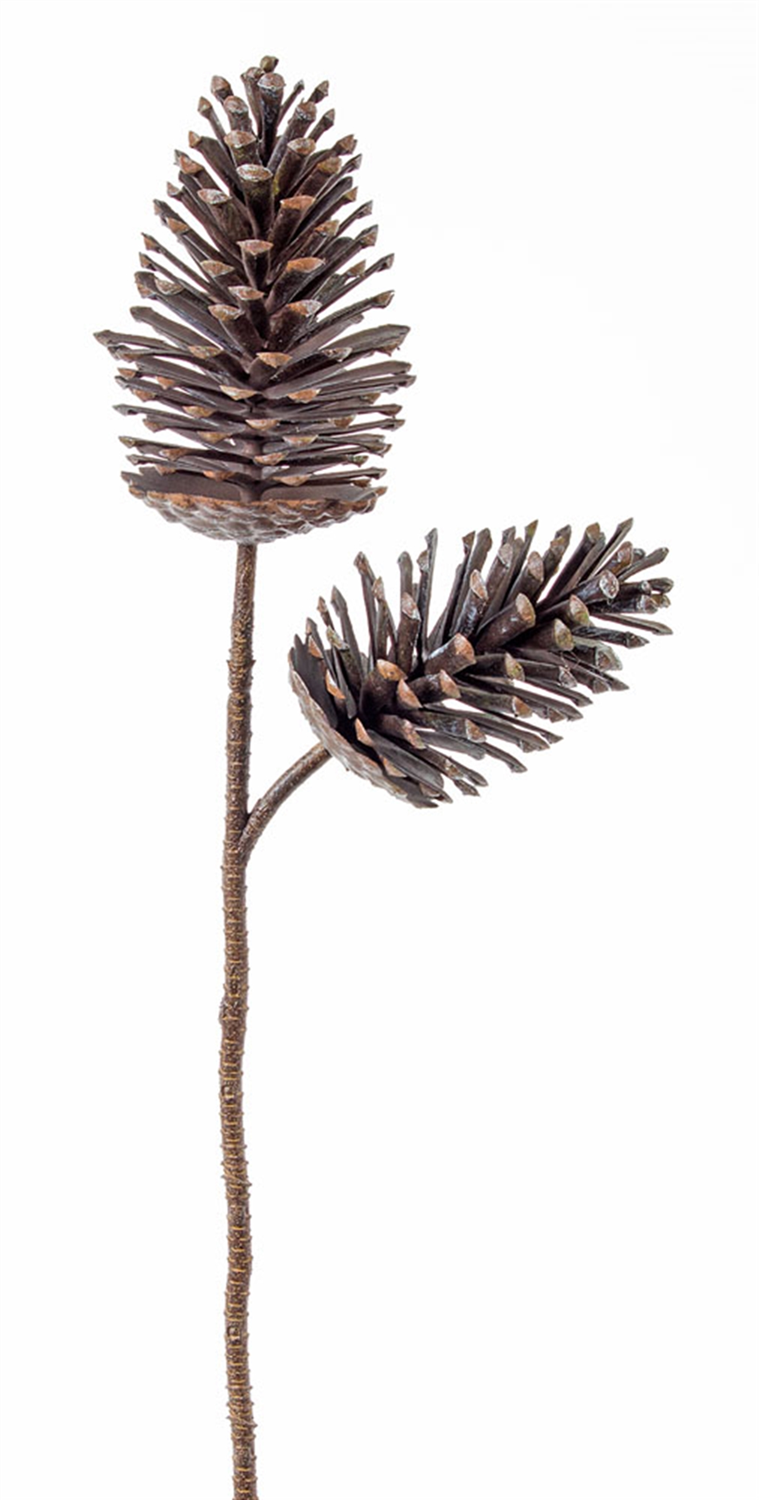 Double Pine Cone Spray (Set of 6) -Ship Only