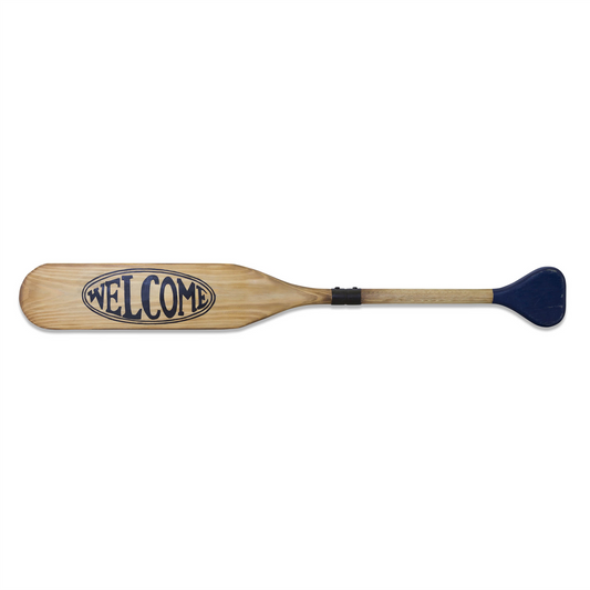 Wooden Oar Welcome Sign 35.5"L -Ship Only