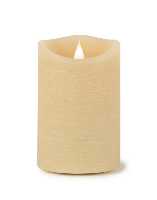 Simplux LED Designer Candle with remote (Set of 2) 4 and 8 Hr Timer 3.5" x 5.5"H Wax/Plastic -Ship Only