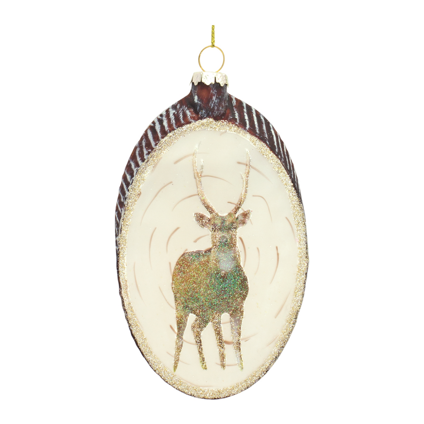 Deer Disc Ornament (Set of 12)