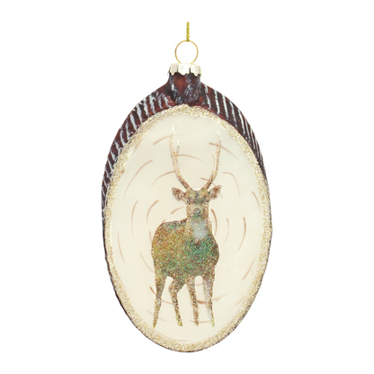 Deer Disc Ornament (Set of 12)