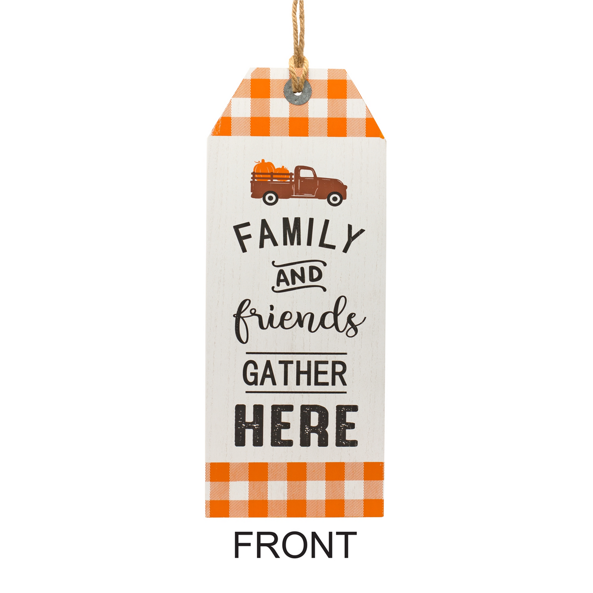 Reversible Fall Friends and Jolly Holiday Tag 23.5"H -Ship Only