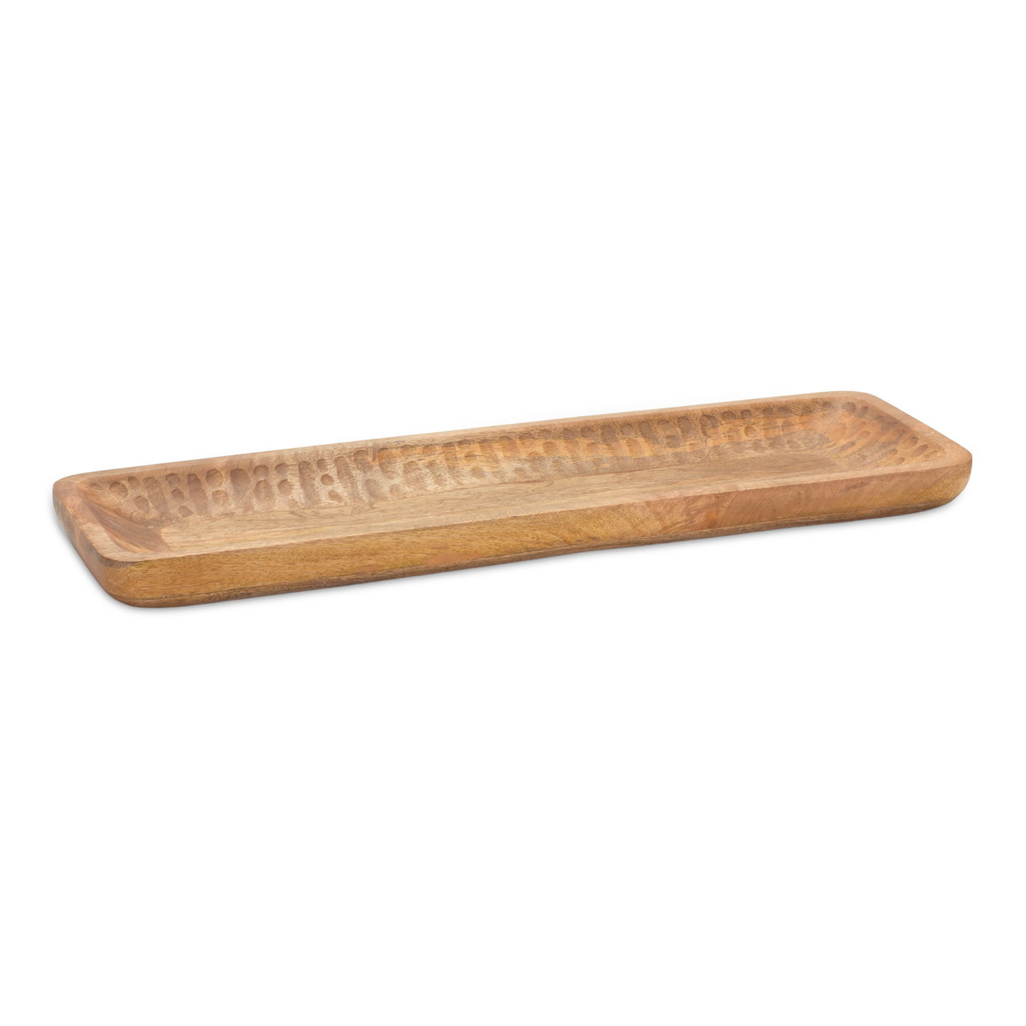 Natural Mango Wood Dough Bowl Tray (Set of 2) -Ship Only