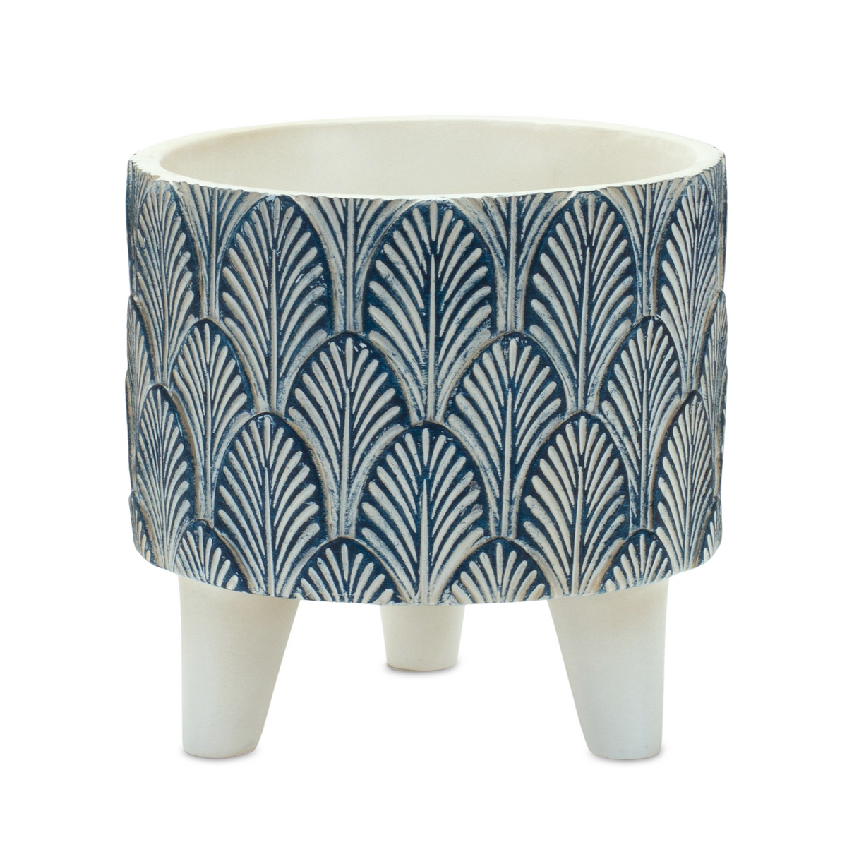 Geometric Leaf Planter with Legs (Set of 2) -Ship Only