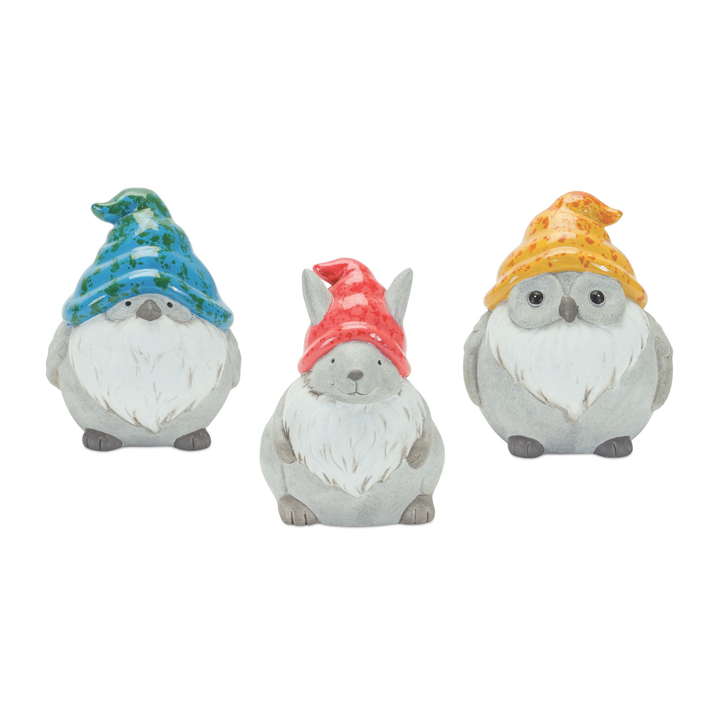 Whimsical Animal Gnome Garden Statue (Set of 6) -Ship Only