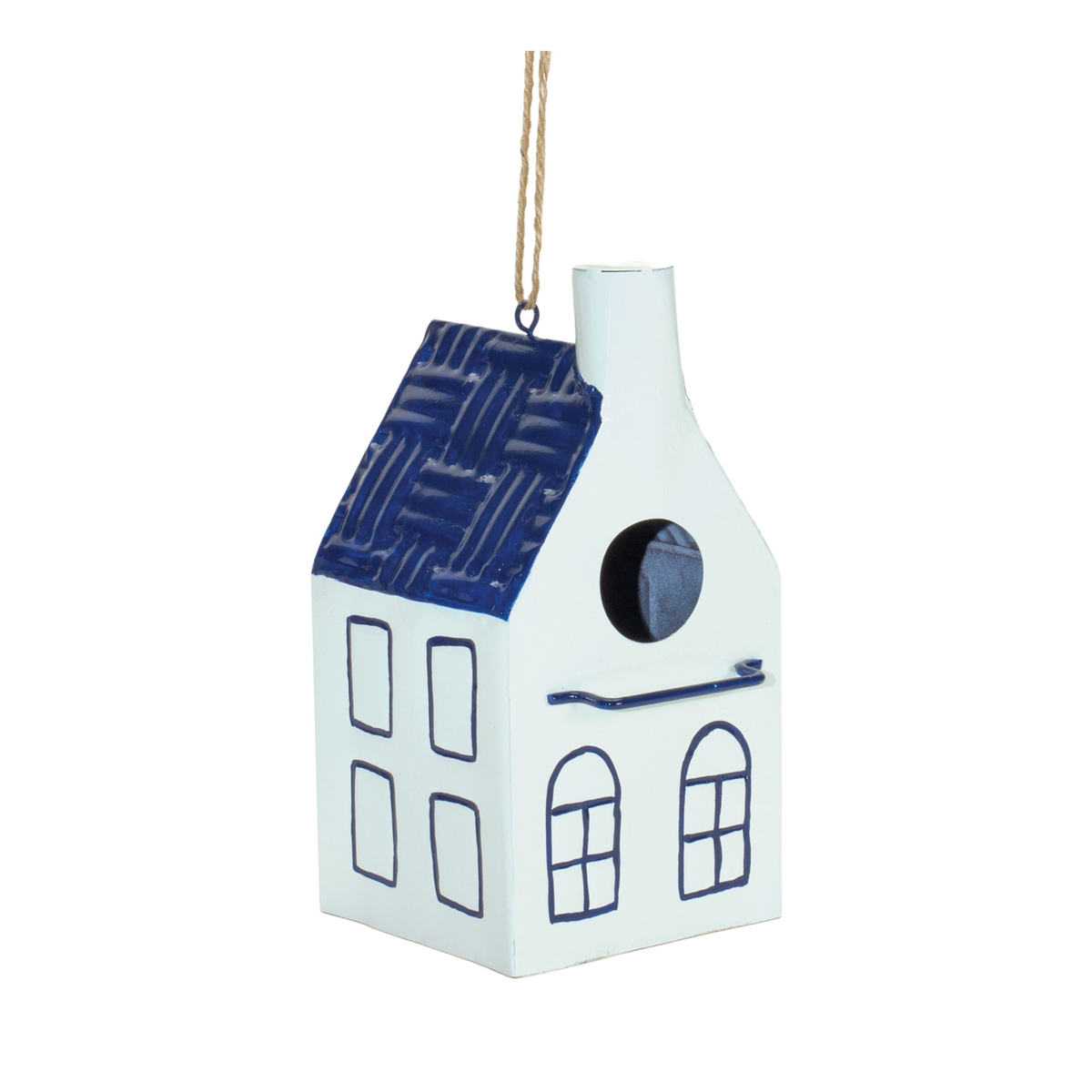 Bird House (Set of 3) 8.25"H, 8.5"H, 9"H Metal -Ship Only
