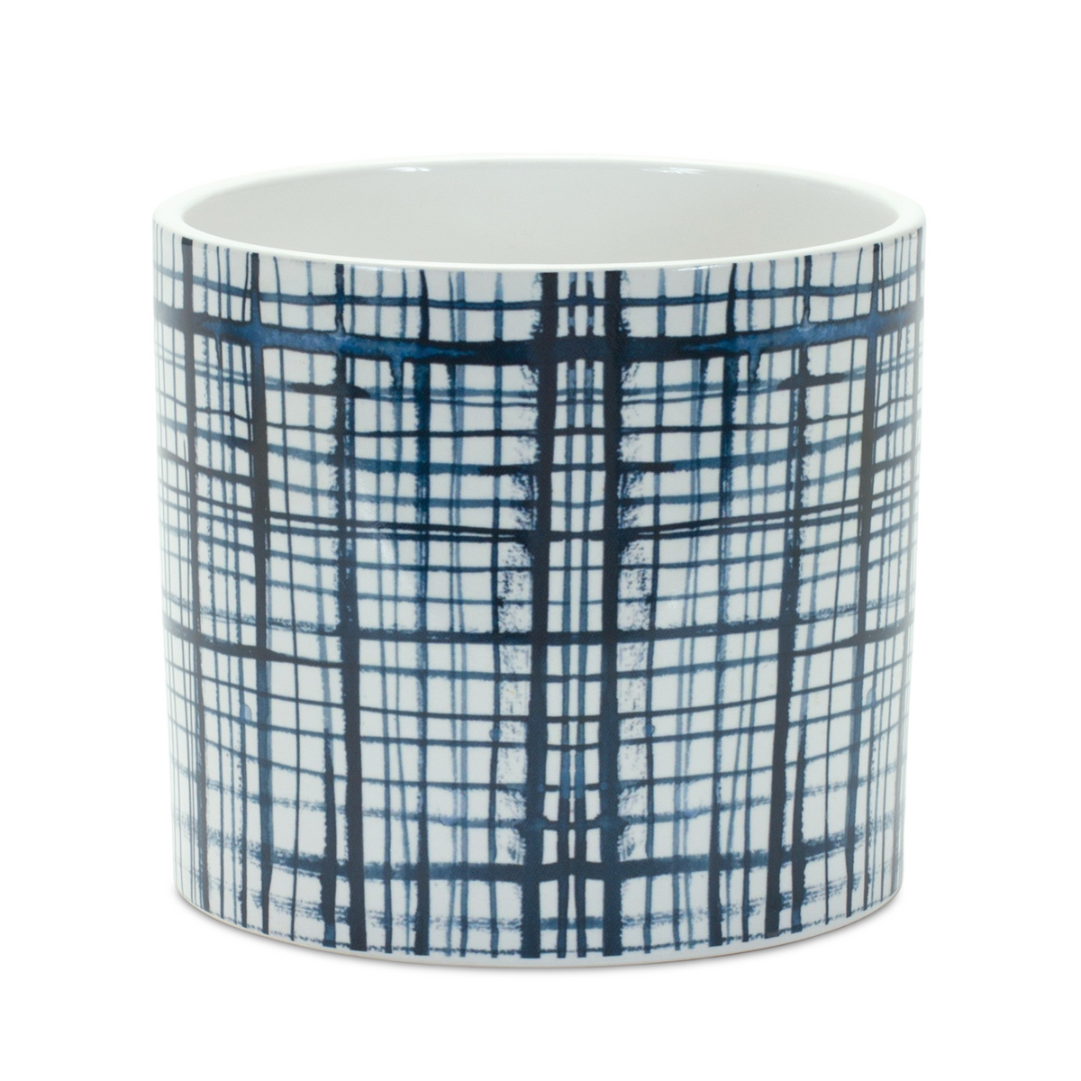 Criss Cross Pattern Planter (Set of 2) -Ship Only