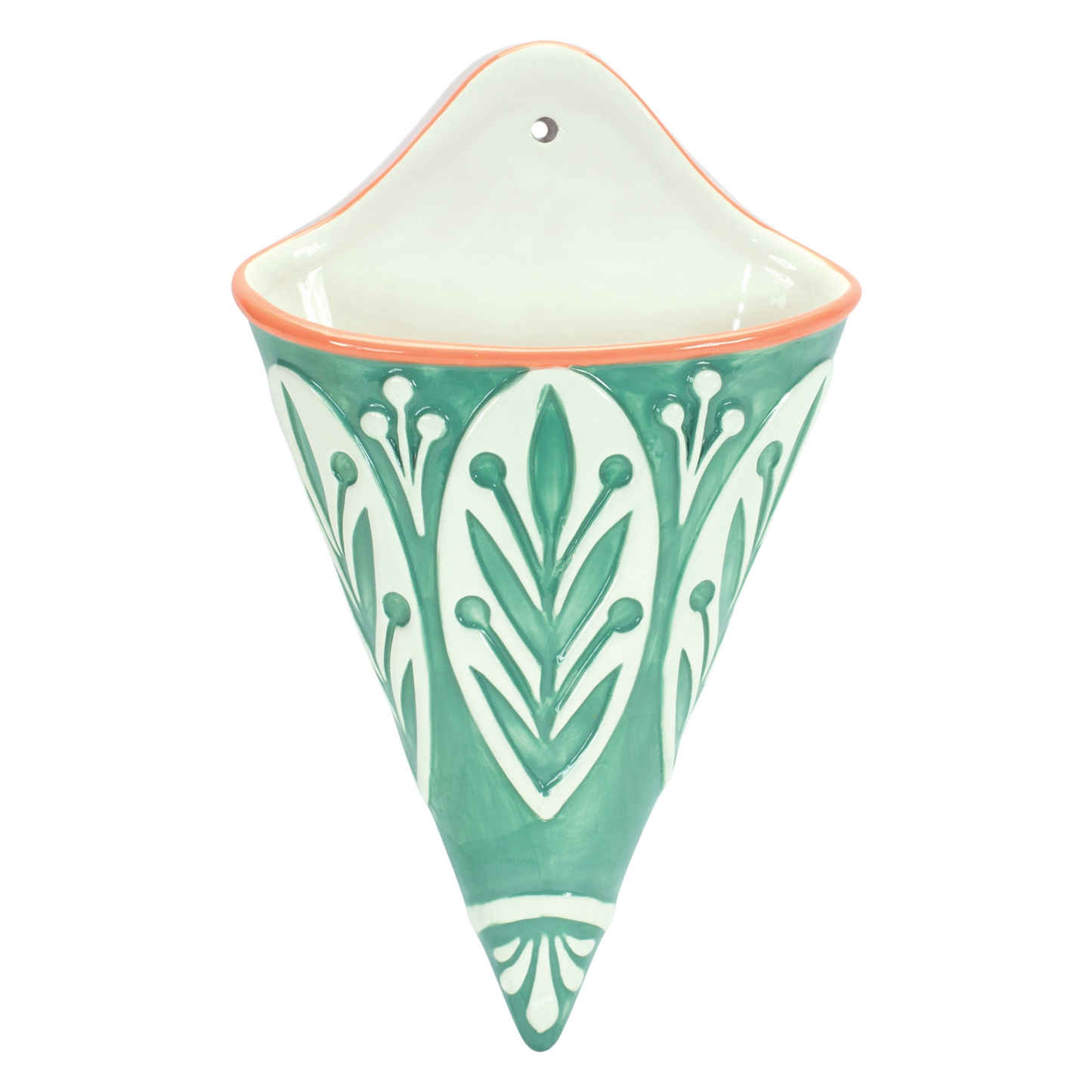 Ornamental Ceramic Wall Pocket (Set of 2) -Ship Only