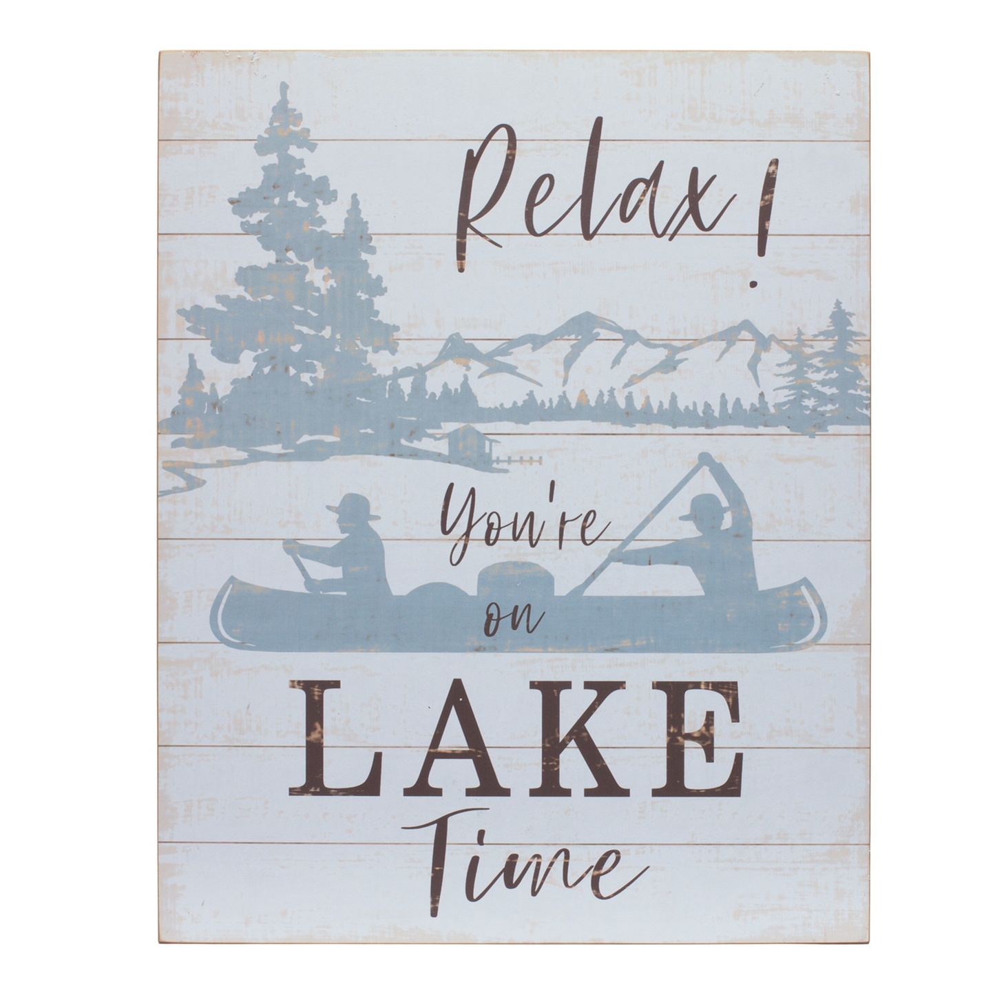 Wooden Lake Life Sentiment Sign (Set of 2) -Ship Only