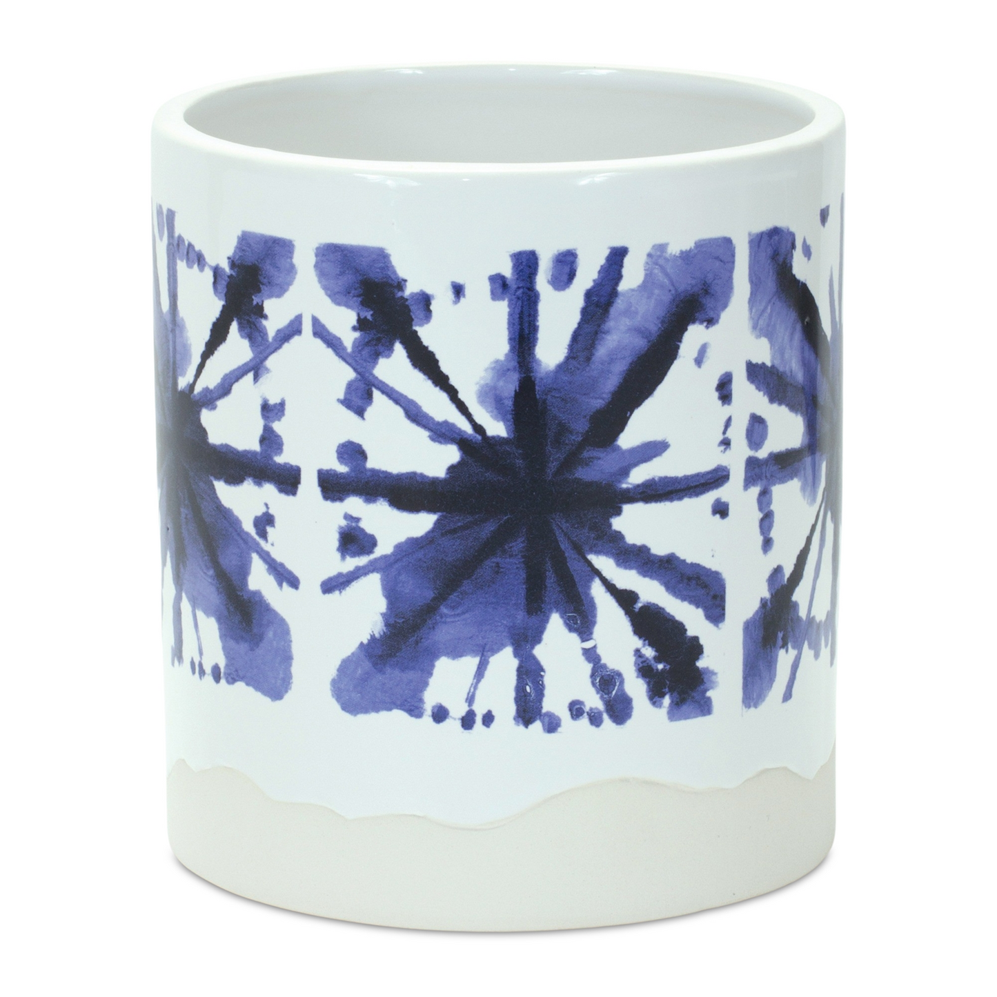Tie-Dye Print Ceramic Pot (Set of 2) -Ship Only
