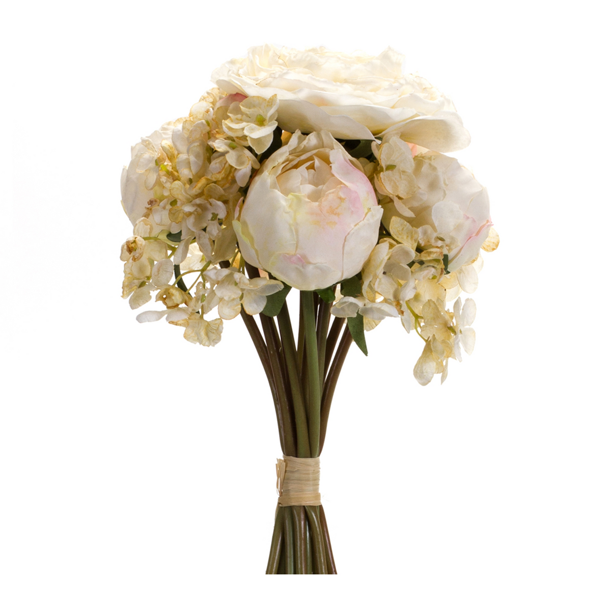 Peony and Hydrangea Bouquet (Set of 6) 16.75”H Polyester -Ship Only