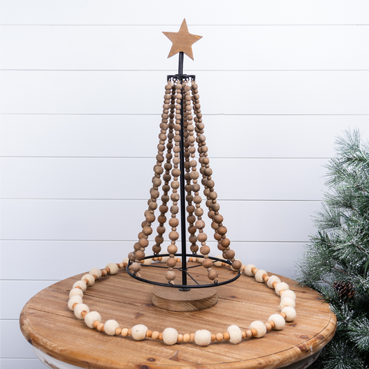 Tree Form 10.25"D x 25"H Iron/Wood -Ship Only