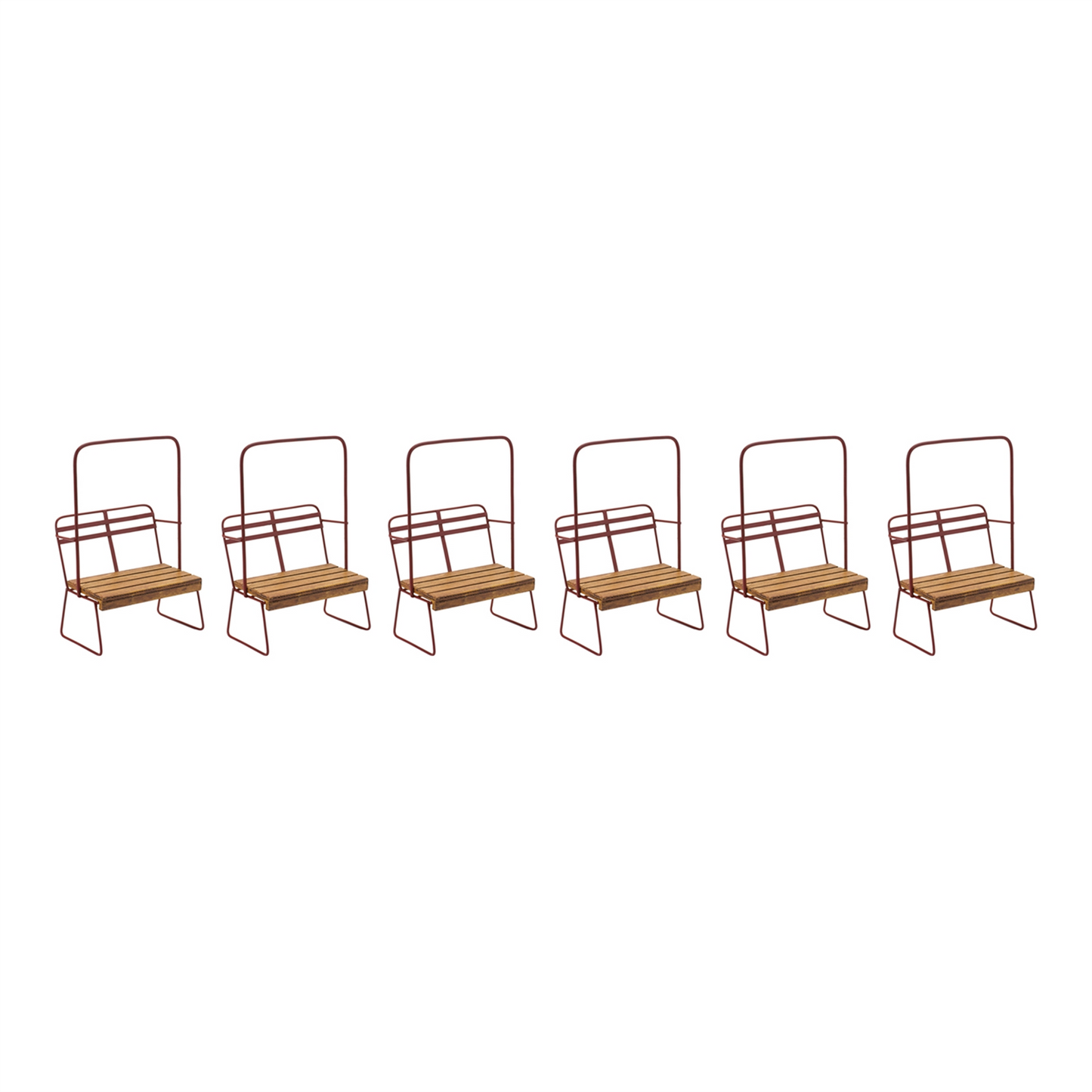Vintage Ski Chair Lift Ornament (Set of 6) -Ship Only
