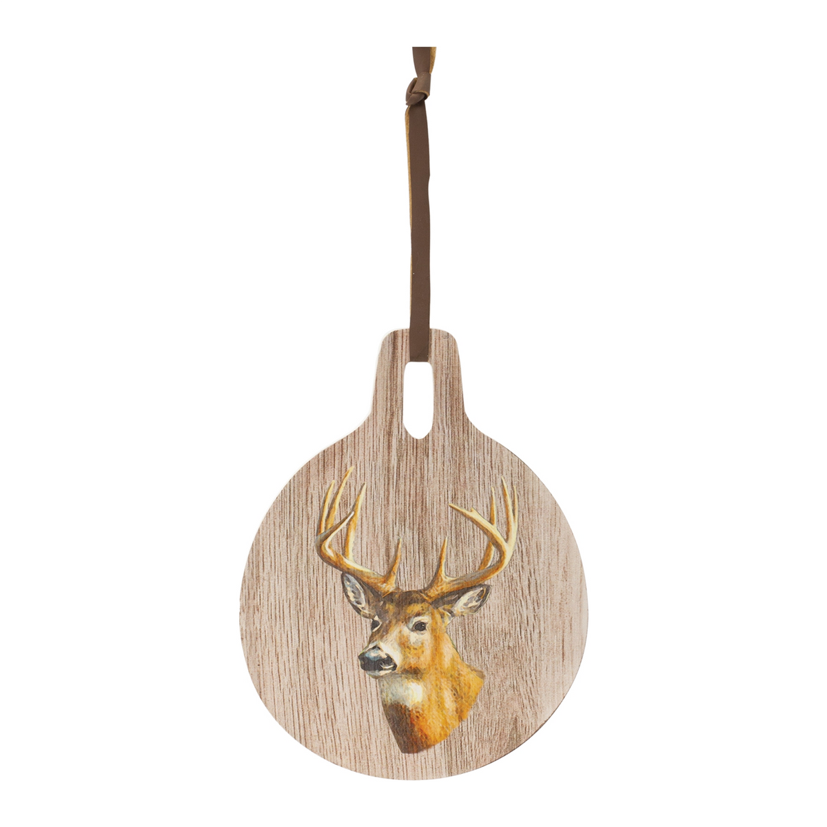 Deer Print Cutting Board Decor 7.75"D -Ship Only