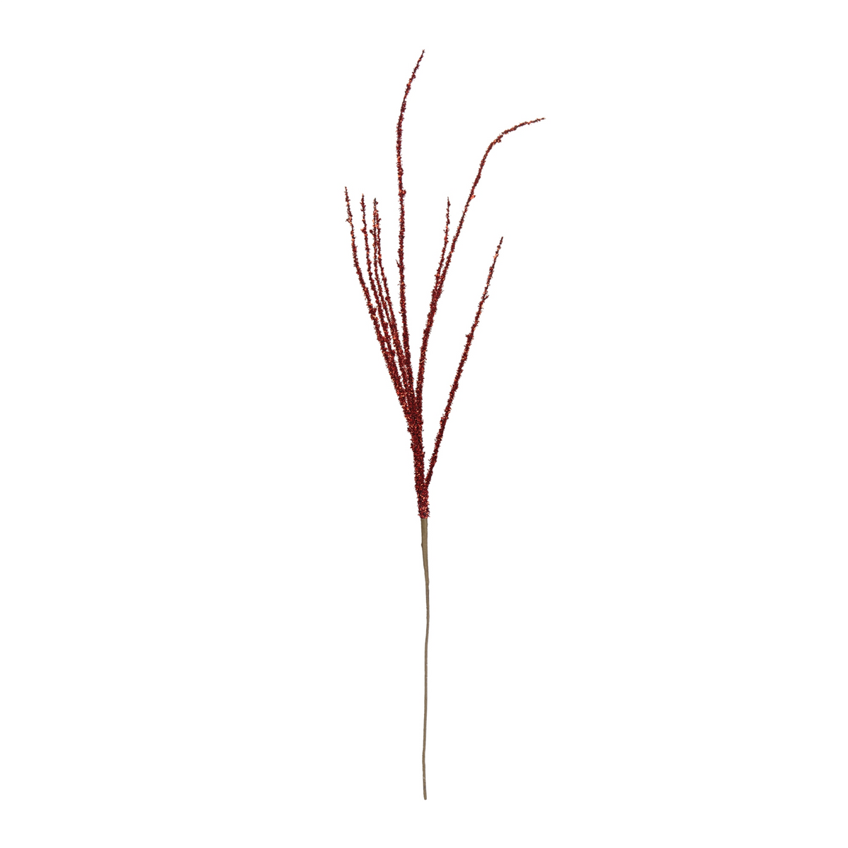 Red Tinsel Branch (Set of 6) -Ship Only